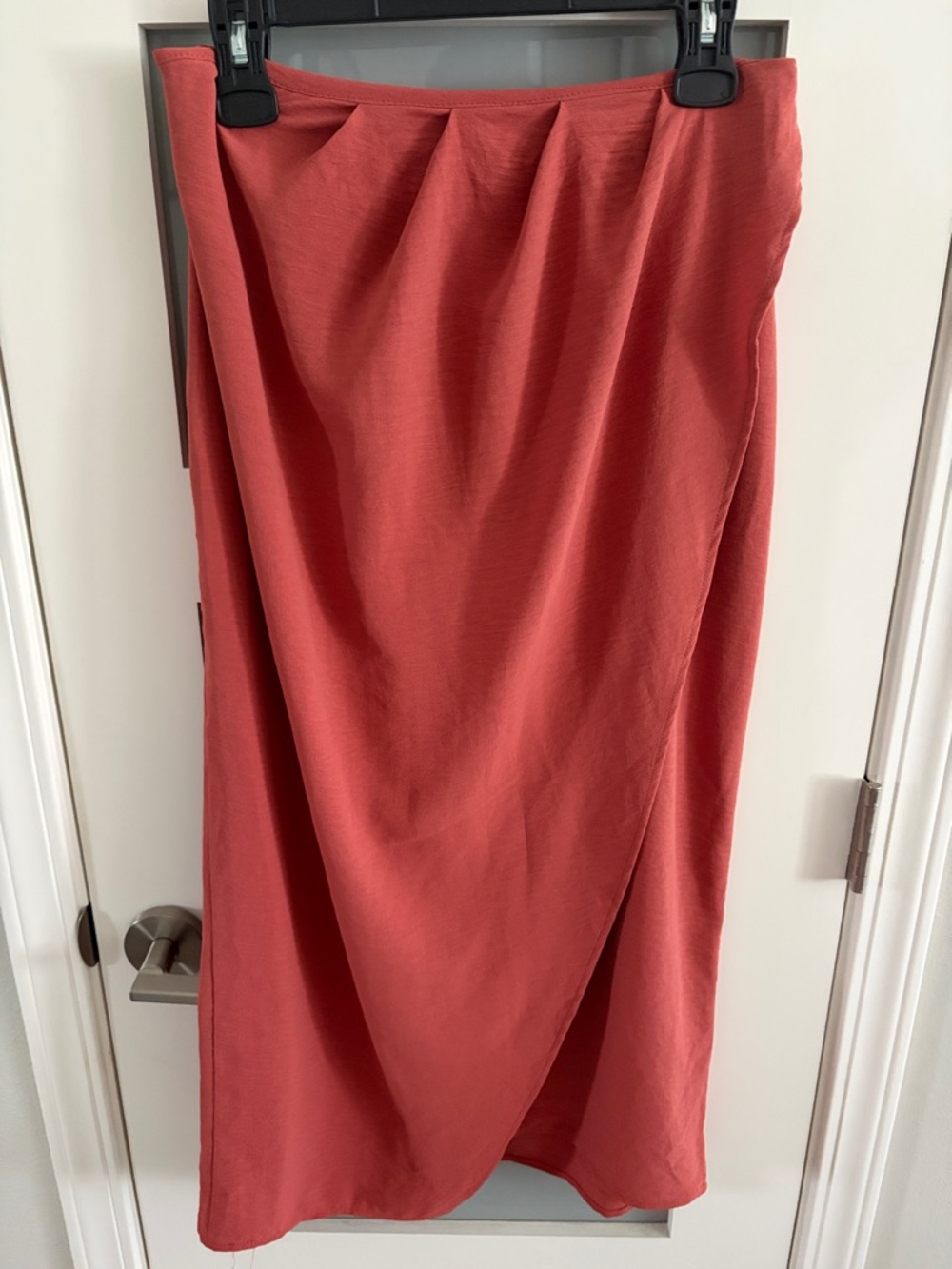 Vici Coral Wrap-Style Midi Skirt